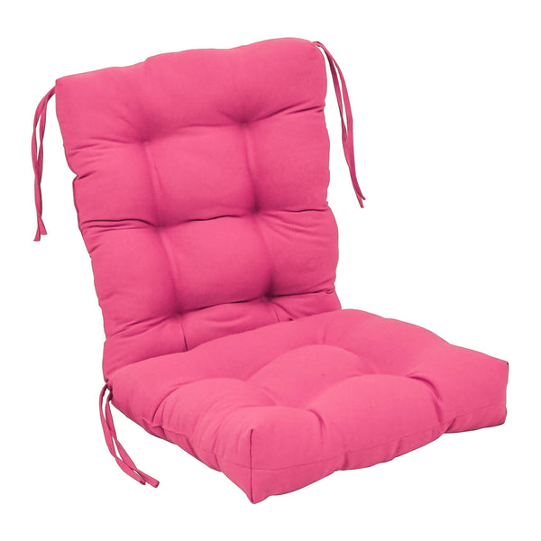 Blazing Needles 18-inch by 38-Inch Solid Twill Tufted Chair Cushion
