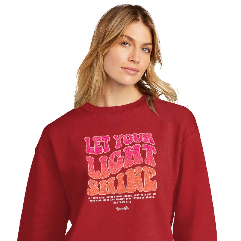 Blessed Girl Womens Sweatshirt Let Your Light Shine Hoodie Sweatshirt Fashion