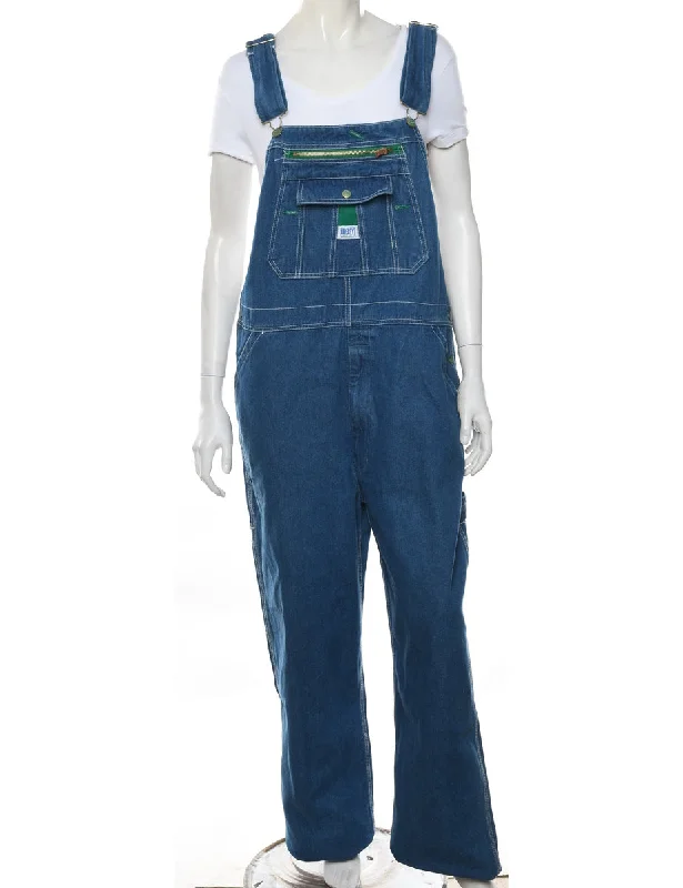 Medium Wash Dungarees - W42 L34 Lightweight Hooded Sweatshirt