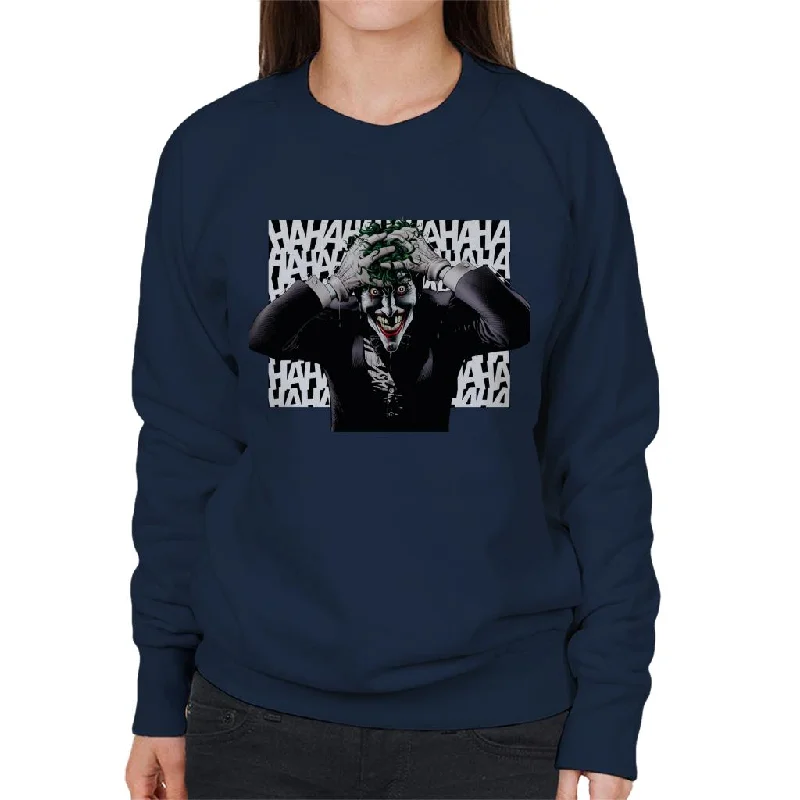 Batman Halloween Joker Hahaha Women's Sweatshirt Cozy Hoodies & Sweatshirts