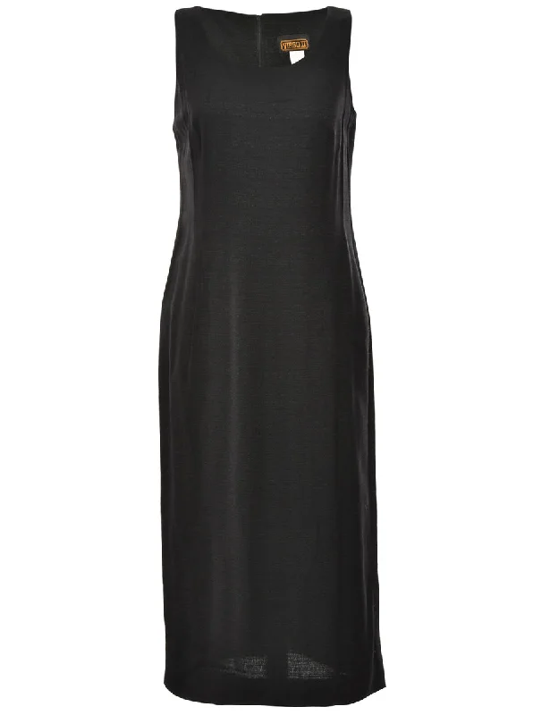 Midi Length Black Dress - L Tulle unclassified dresses