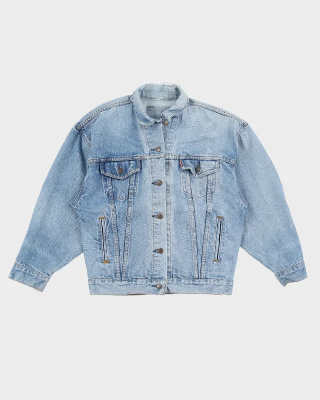 Vintage 70s Levi's Lightwash Denim Trucker Jacket - L Comfortable unclassified dresses
