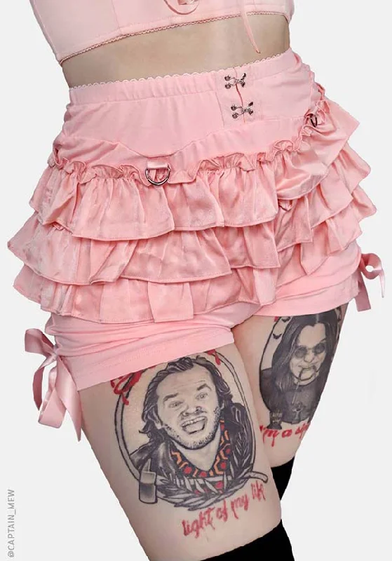 Blush Rosemary | BLOOMERS Pleated Bermuda Shorts