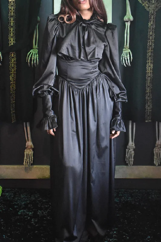 Halloween Black Gigot Sleeve Maxi  Dress ASOS maxi dresses