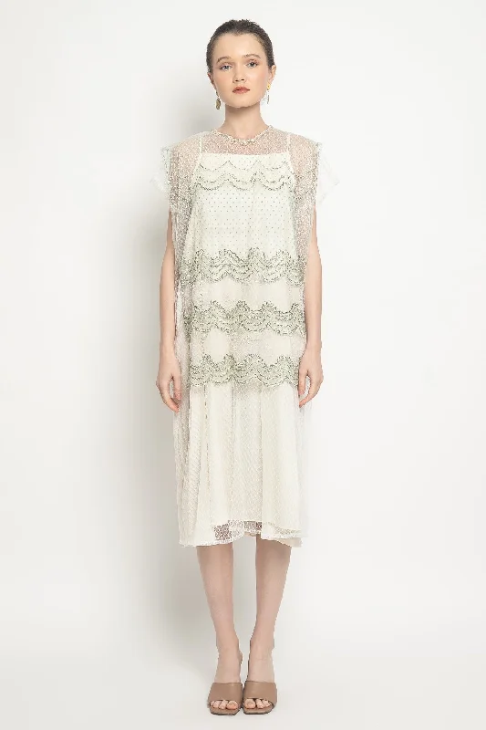Maryam Midi Dress in Sage Wrap midi dresses