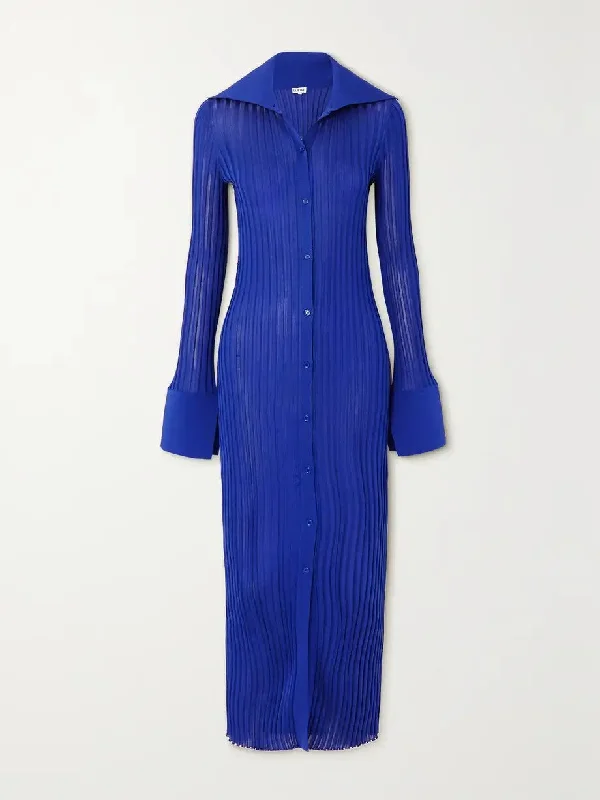 LOEWE Ribbed-knit midi dress Best midi dresses for date night