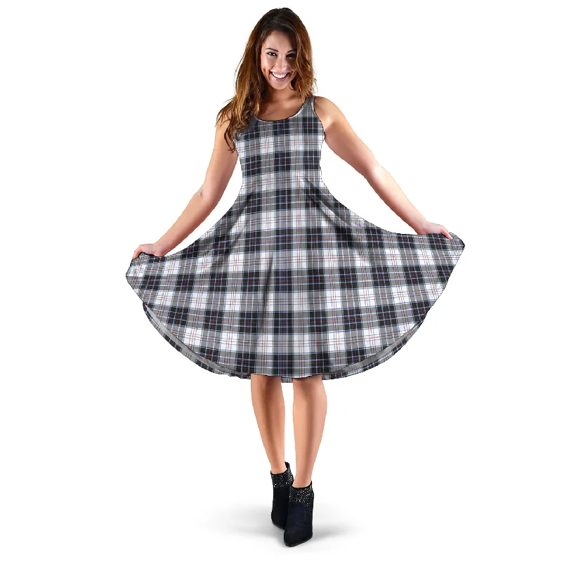 MacRae Dress Modern Tartan Sleeveless Midi Womens Dress Best midi dresses for hourglass body shape MacRae Dress Modern Tartan Sleeveless Midi Womens Dress Best midi dresses for hourglass body shape